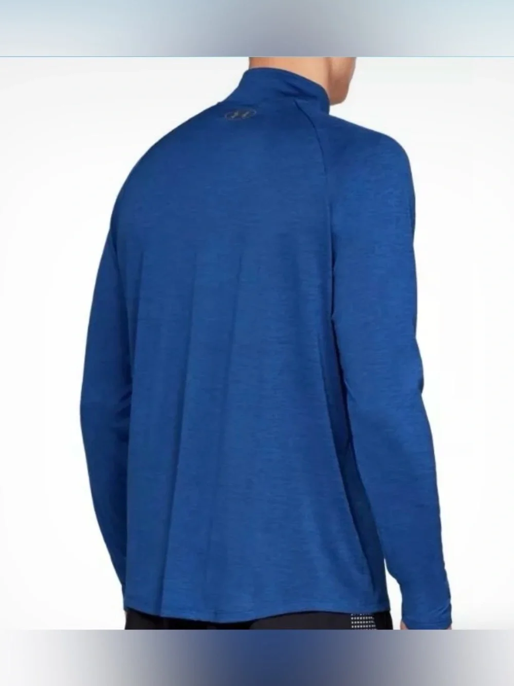 UA Long-sleeve Pullover AUA Tech 2.0 1/2 Zip Royal Blue Heathered XXL Loose Fit